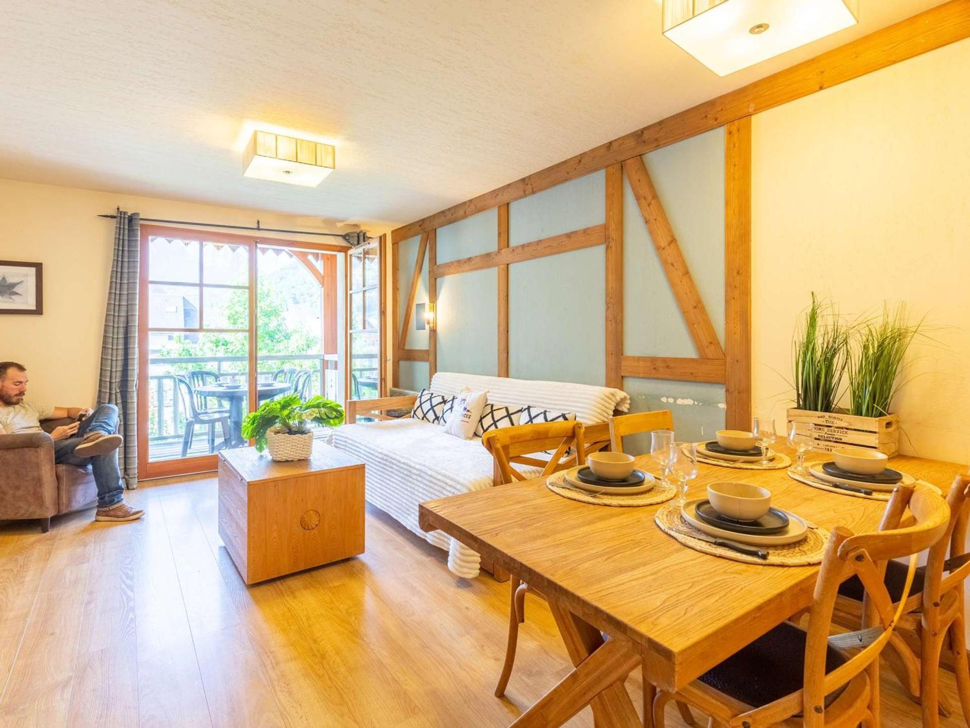 Appartement 10 Pers Avec Piscine, Sauna Et Parking En Centre-Ville De Saint-Lary-Soulan - Fr-1-296-394 Ngoại thất bức ảnh